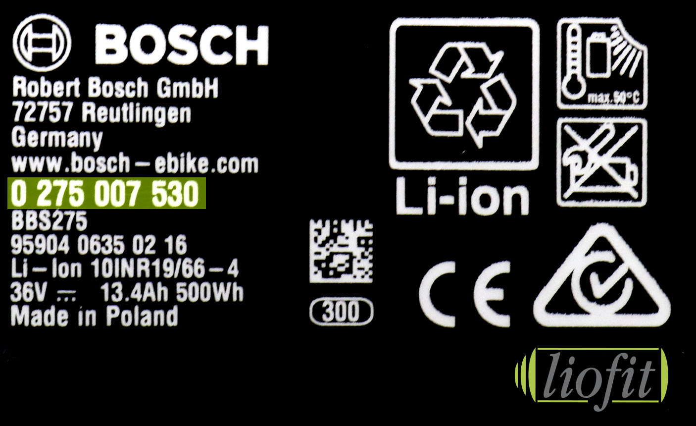 Bosch PowerPack 400 Rahmenakku Classic-Line Modellnummer