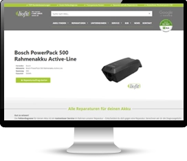 liofit.com Webseite auf Monitor geöffnet