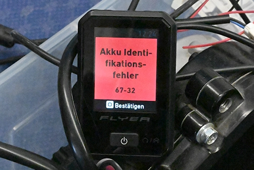 Identifikationsfehler 67-32 auf dem Display